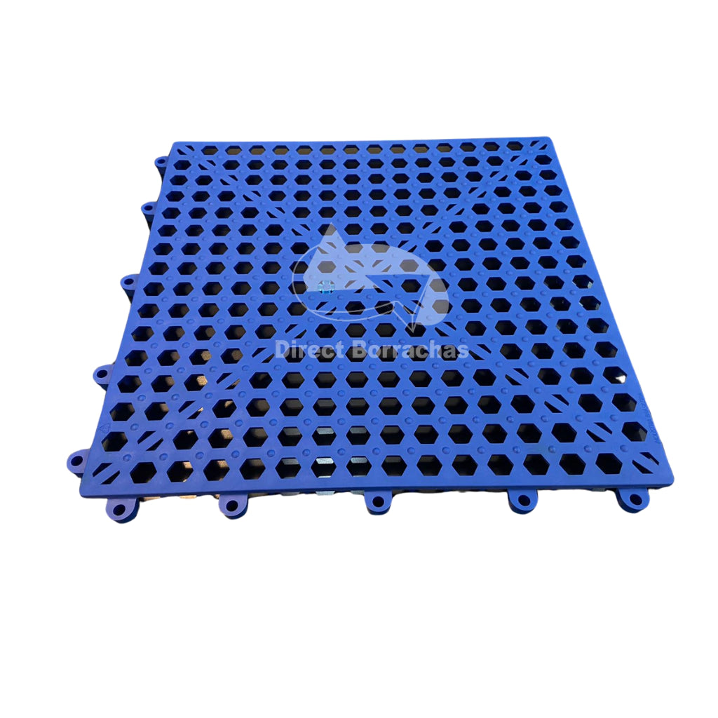 Piso Estrado PVC Antiderrapante - 30x30 cm - Caixa com 12 placas