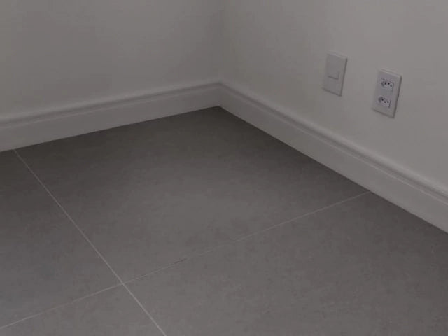 Rodapé 8 cm em MDF Branco com friso - Madebene