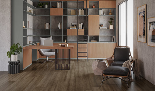 Piso Laminado Eucafloor Prime Click - Castanho Terracota - 2,36m² por caixa