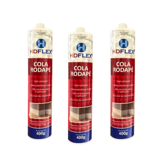 Cola para rodapé - Bisnaga 400g - HD Flex