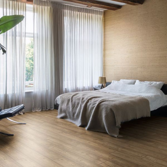 Piso laminado Quick-Step Impressive - Carvalho marrom acinzentado - 1,83m² por caixa